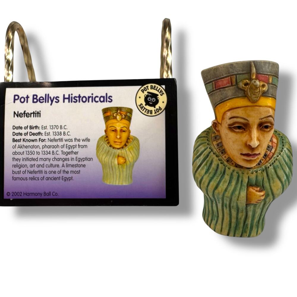 Harmony Kingdom Pot Bellys Historical NEFERTITI with Card